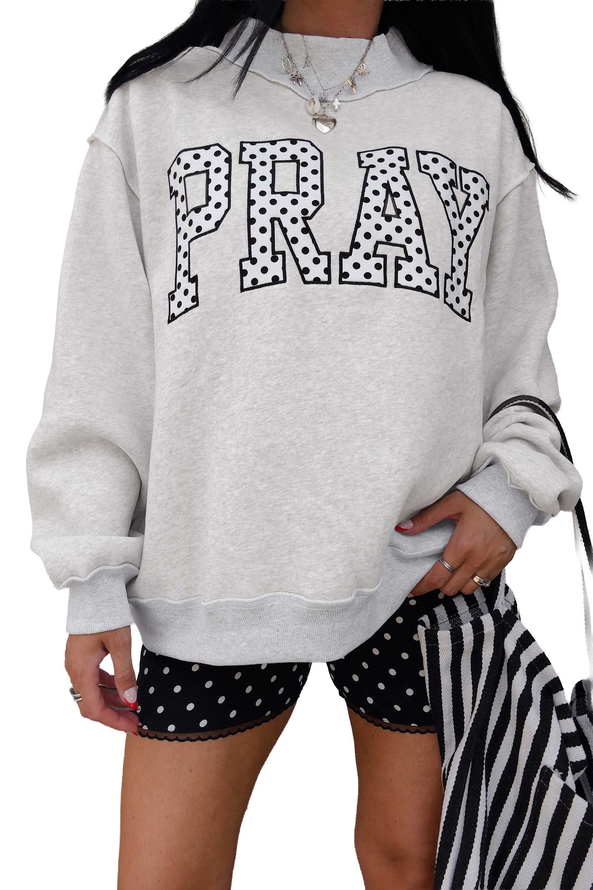 Pray About It Oversized Sweater