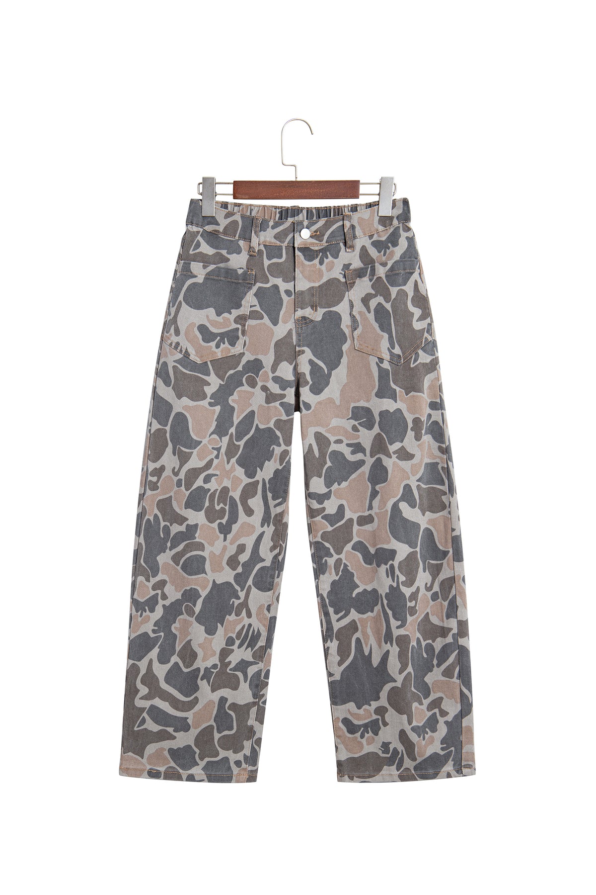 Remi Camo Wide-Leg Pants