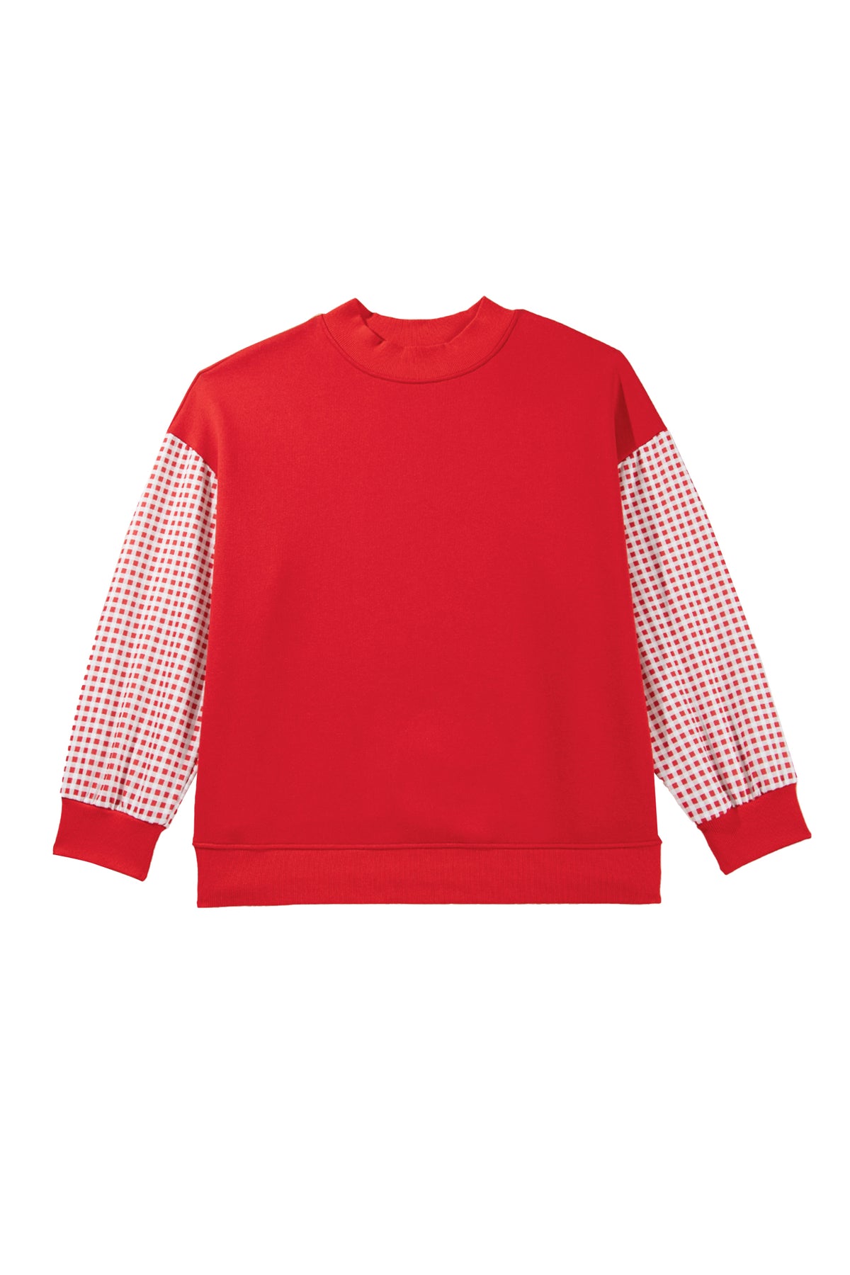 Harvest Plaid Sleeve Sweater