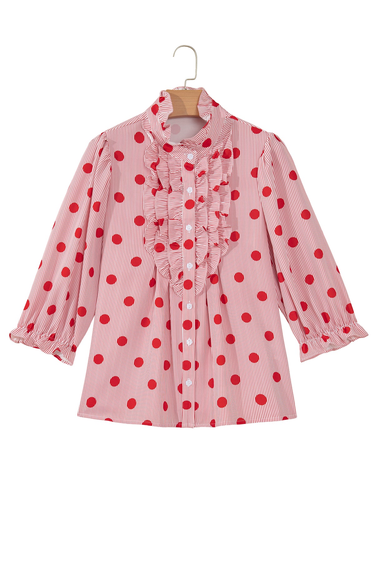 The Dot & Ruffle Button-Up