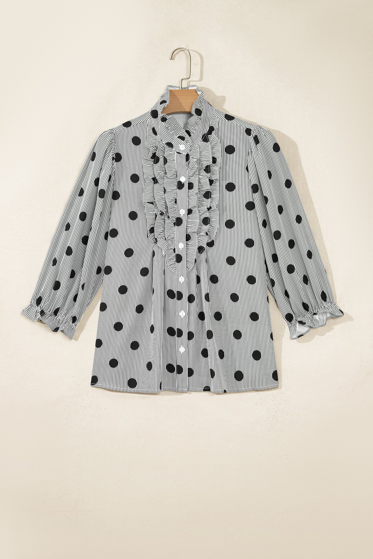 The Dot & Ruffle Button-Up