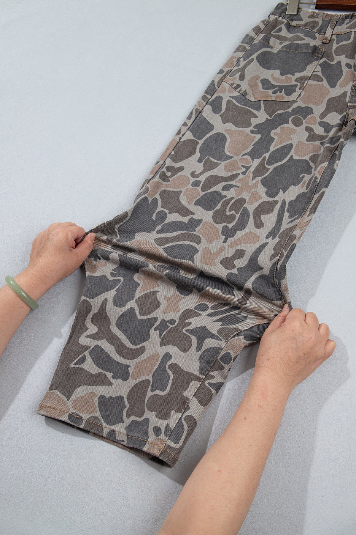 Remi Camo Wide-Leg Pants