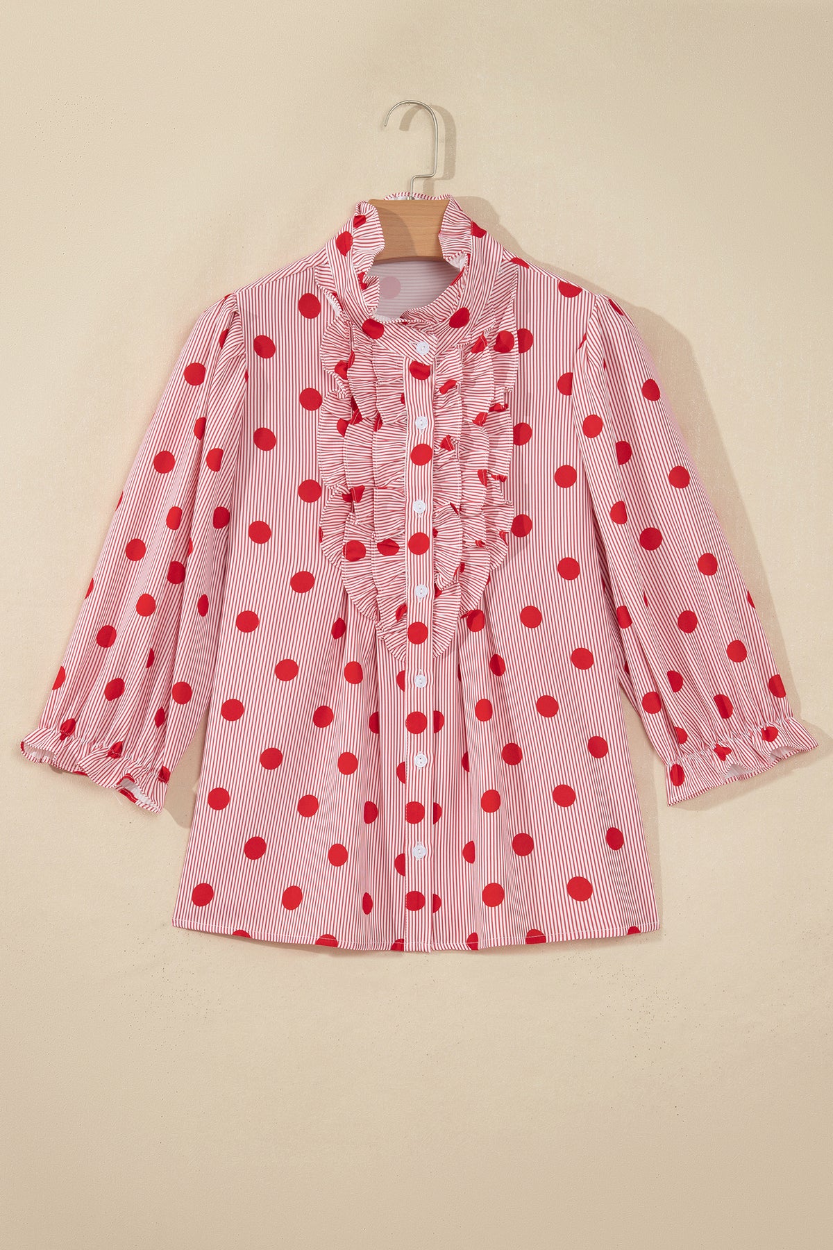 The Dot & Ruffle Button-Up