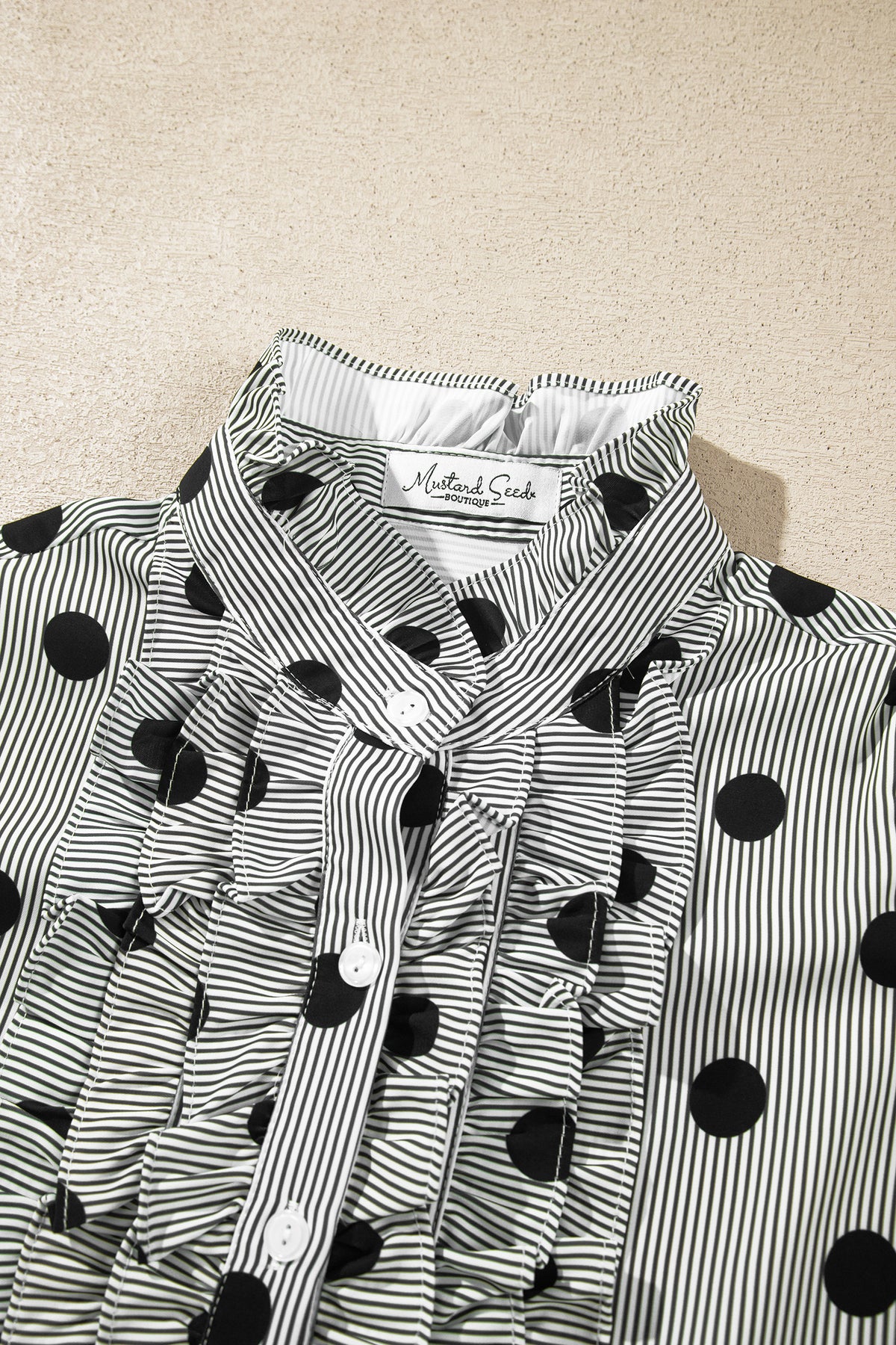 The Dot & Ruffle Button-Up