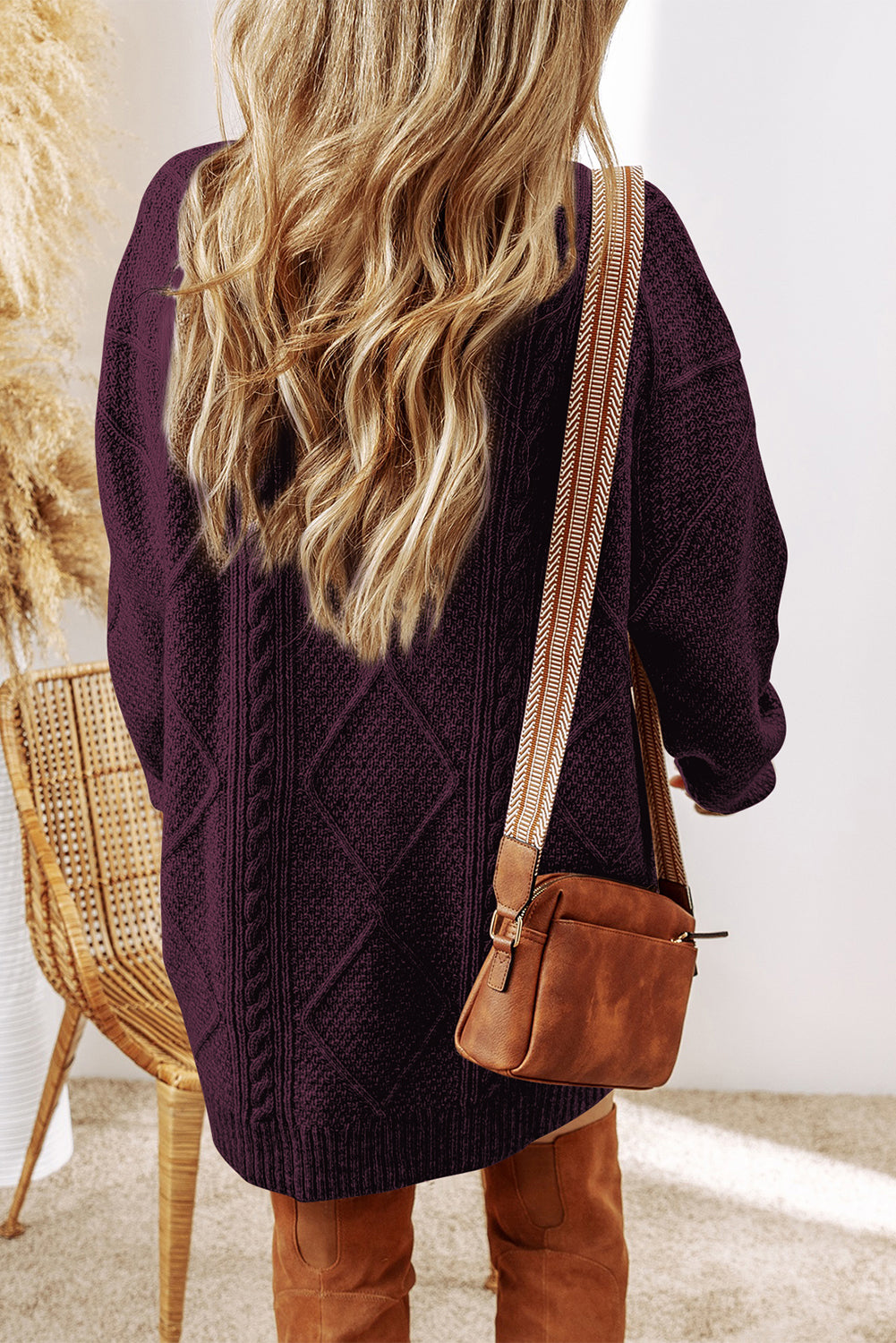 Marlowe Cable Knit Sweater Dress