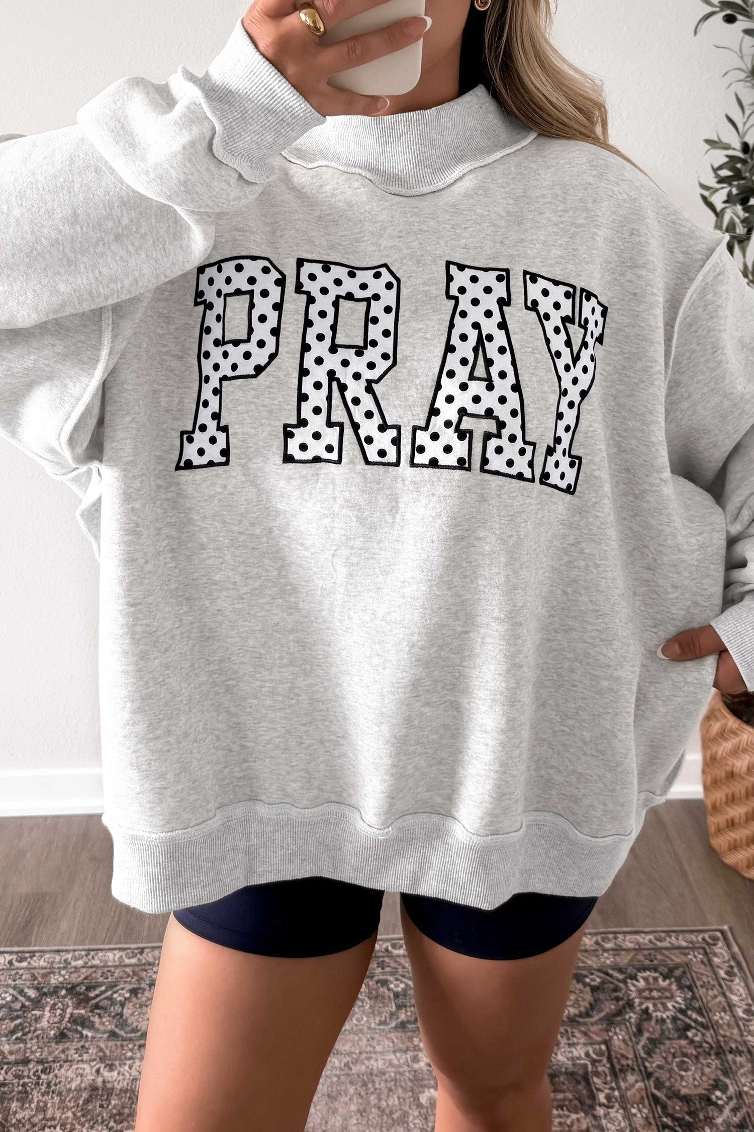 Pray About It Oversized Sweater